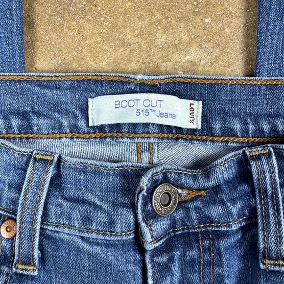 Levi’s 515 Women’s Bootcut Jeans Size 6M Blue Denim Flap Pocket‎ Y2K Revival - Picture 9 of 16